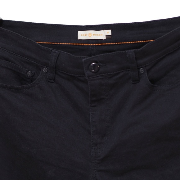 Tory Burch | navy cotton blend pants size 30 - Picture 3 of 7